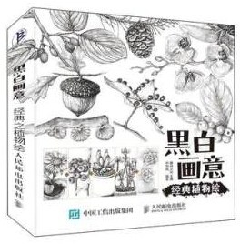 黑白画意：经典植物手绘教程